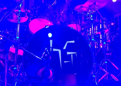 Justin Bennett drumkit Ohgr Tricks Tour in Vancouver Canada 2018